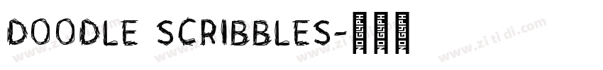 doodle scribbles字体转换